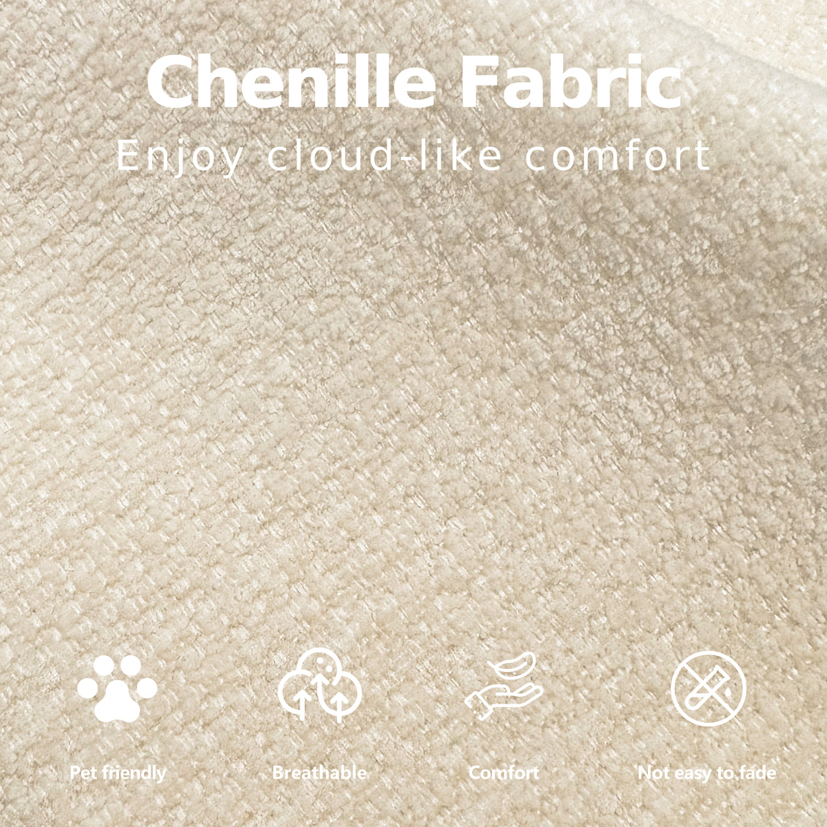Cloud Sectional| Modular Chenille Boneless Couch
