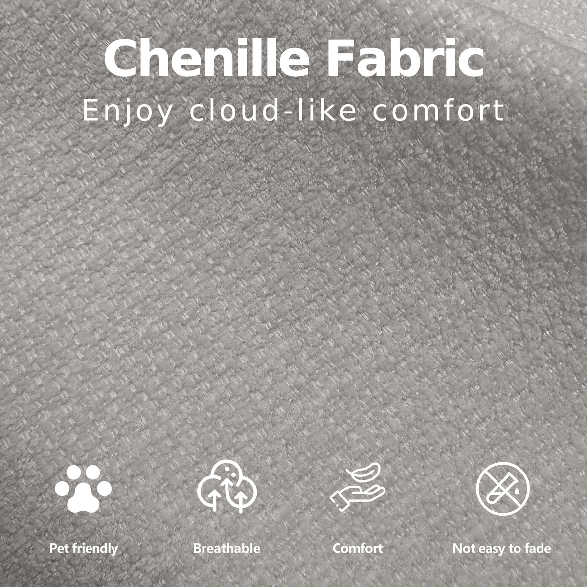 Cloud Sectional| Modular Chenille Boneless Couch