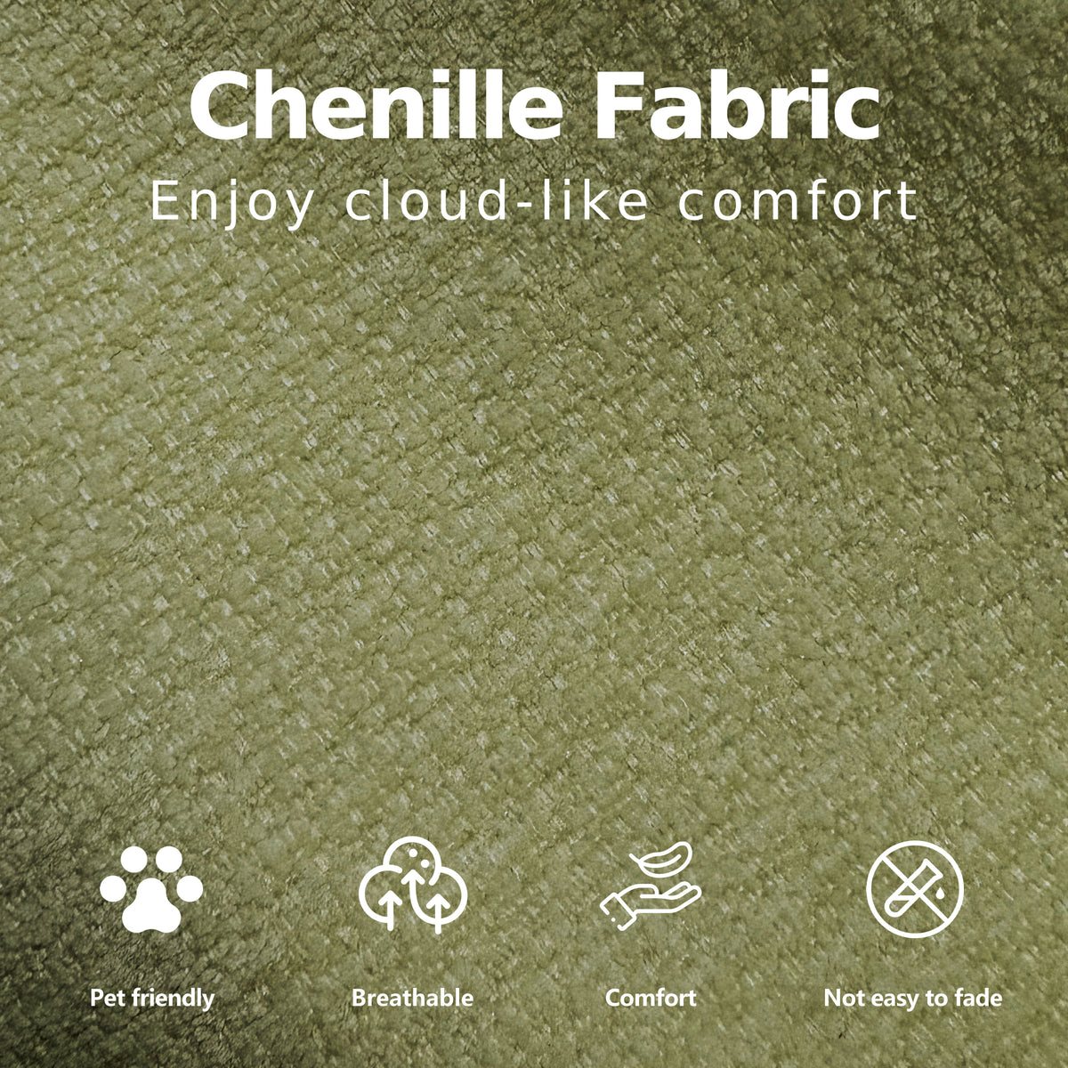 Cloud Sectional| Modular Chenille Boneless Couch