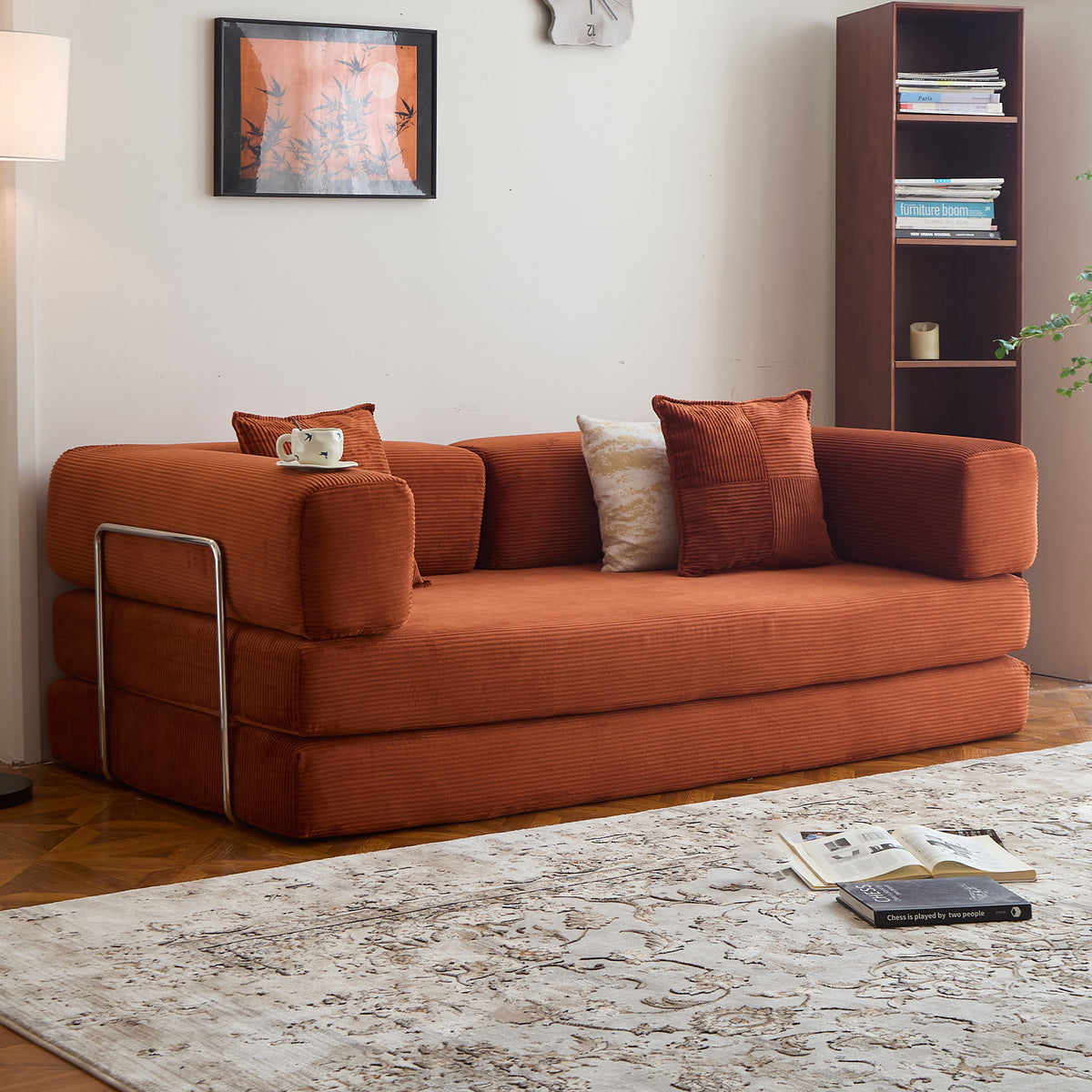 Corduroy Sleeper Convertible Sofa Bed