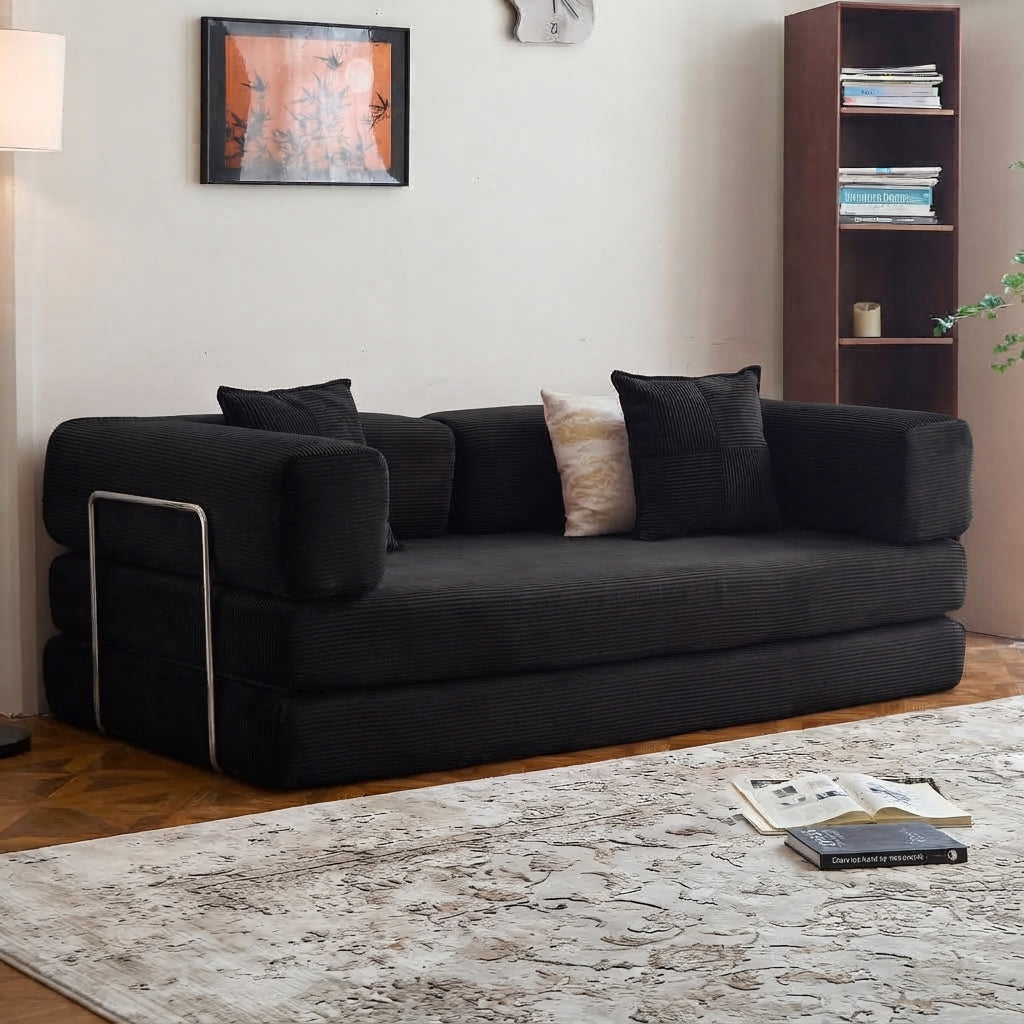 Corduroy Sleeper Convertible Sofa Bed