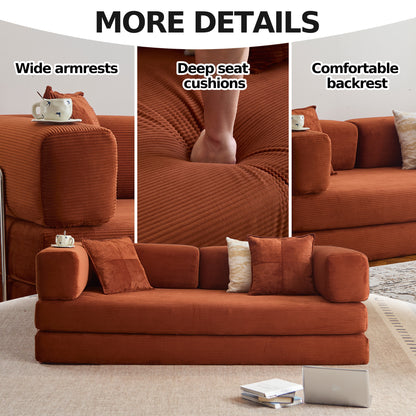 Corduroy Sleeper Convertible Sofa Bed