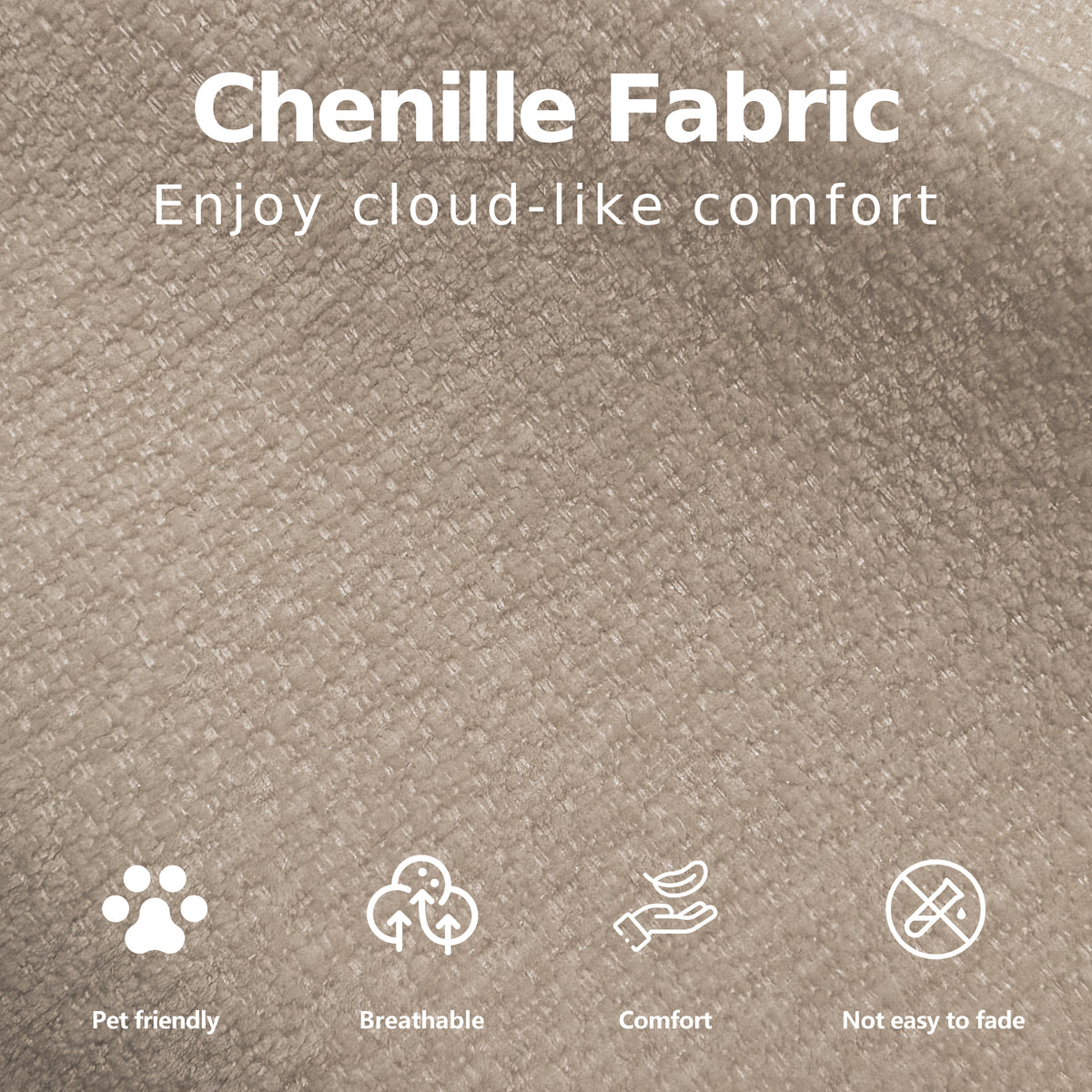 Cloud Sectional| Modular Chenille Boneless Couch