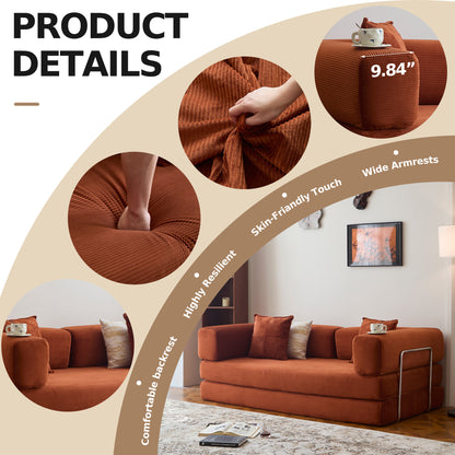 Corduroy Sleeper Convertible Sofa Bed