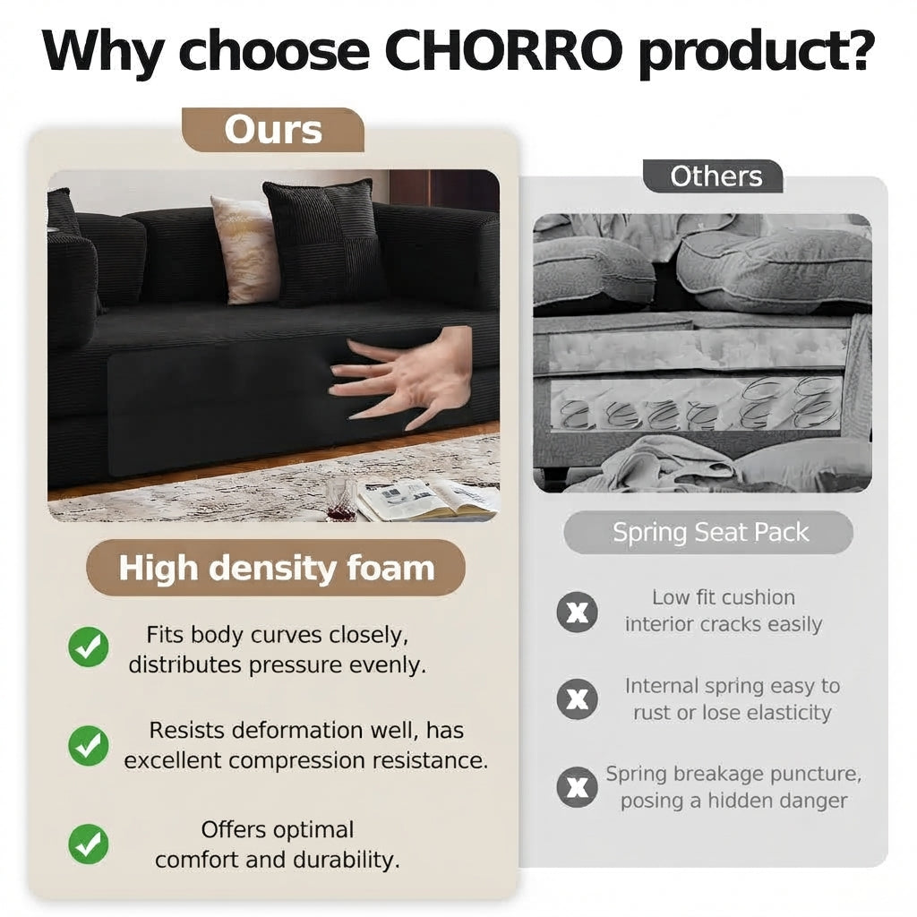 Corduroy Sleeper Convertible Sofa Bed
