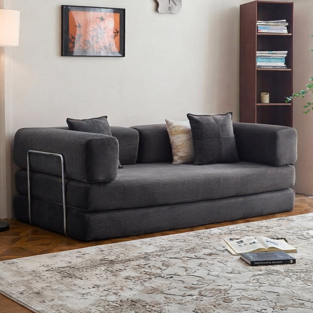 Corduroy Sleeper Convertible Sofa Bed