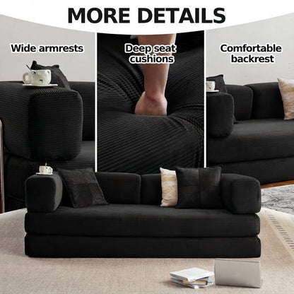 Corduroy Sleeper Convertible Sofa Bed