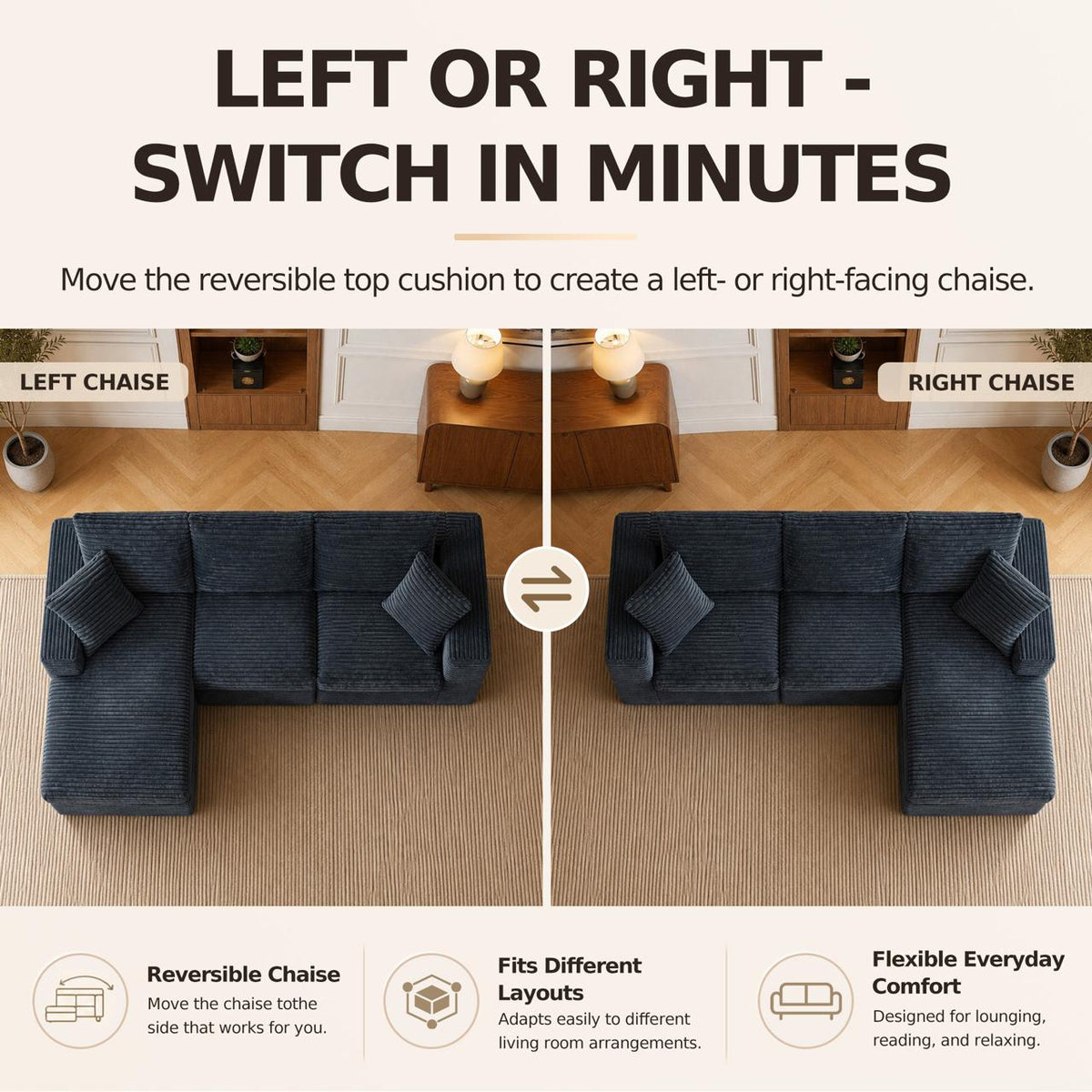 L-Shaped Cloud Sofa