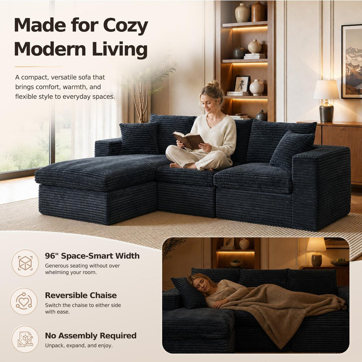 L-Shaped Cloud Sofa